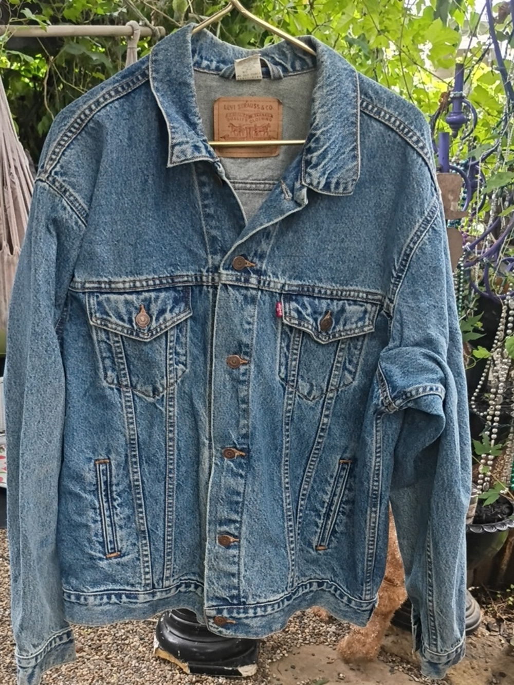 Levi's Blue Denim Bomber-Style Jacket
